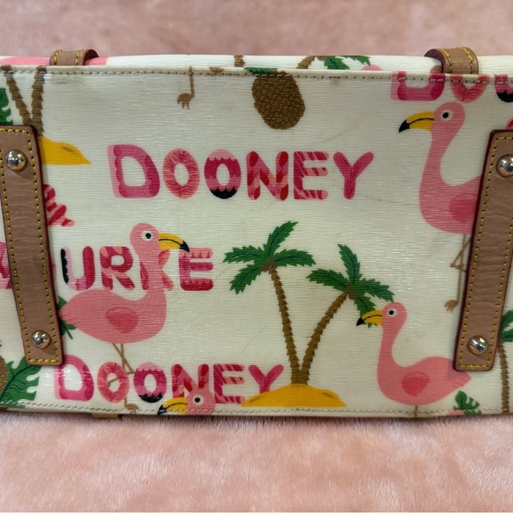 *RARE* Dooney & Bourke Flamingo 🦩    Large East West Tote - Picture 5 of 16